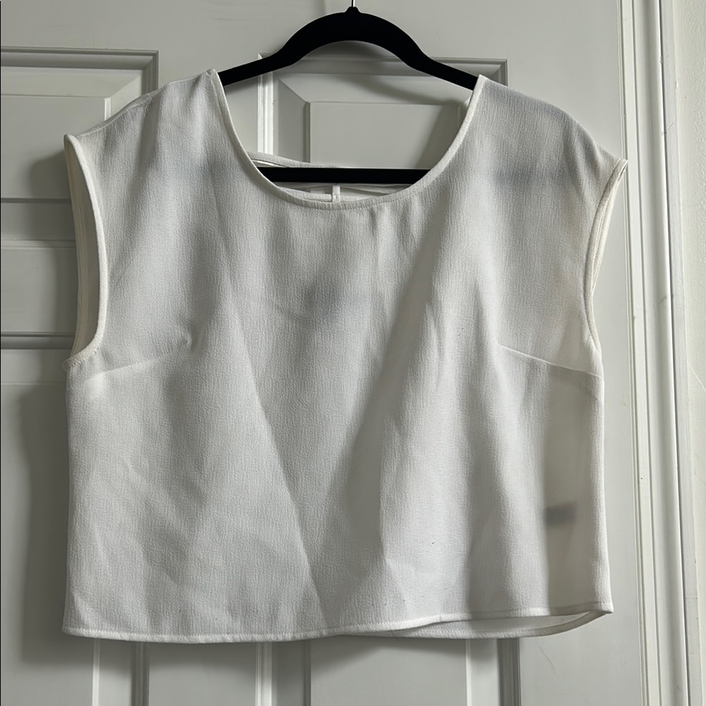 White Sleeveless Women's Top